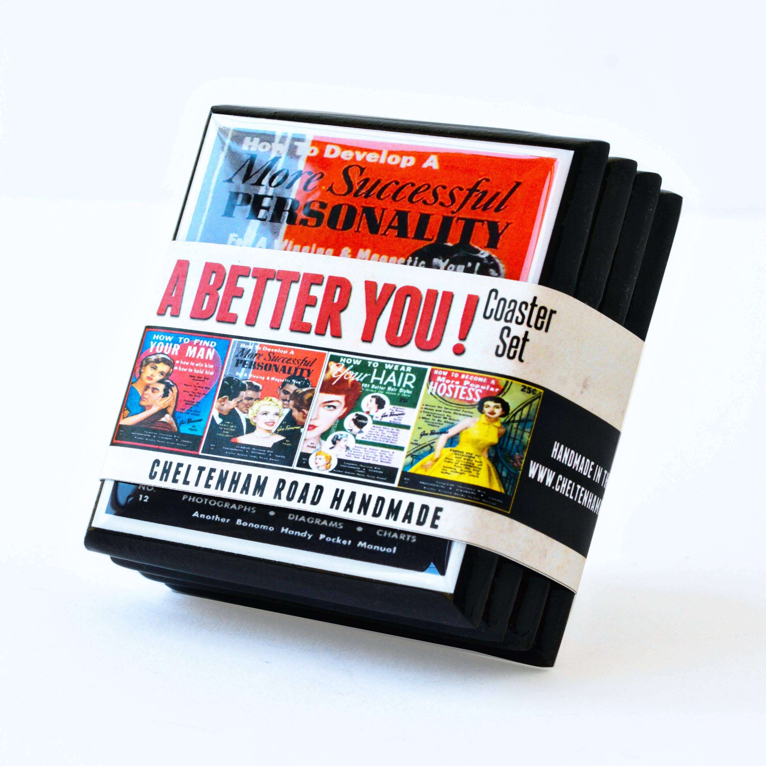 Funny, retro (and dubious) Advice for Women Coasters