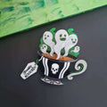 Gothic Ghost Teacup Necklace by Cherryloco Jewellery