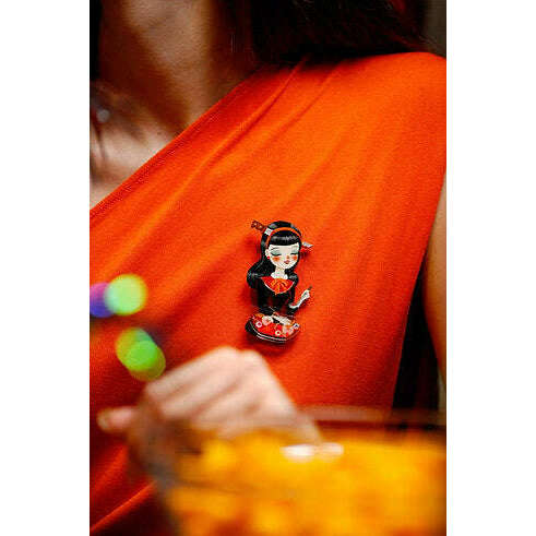 Halloween Punch Brooch by Laliblue
