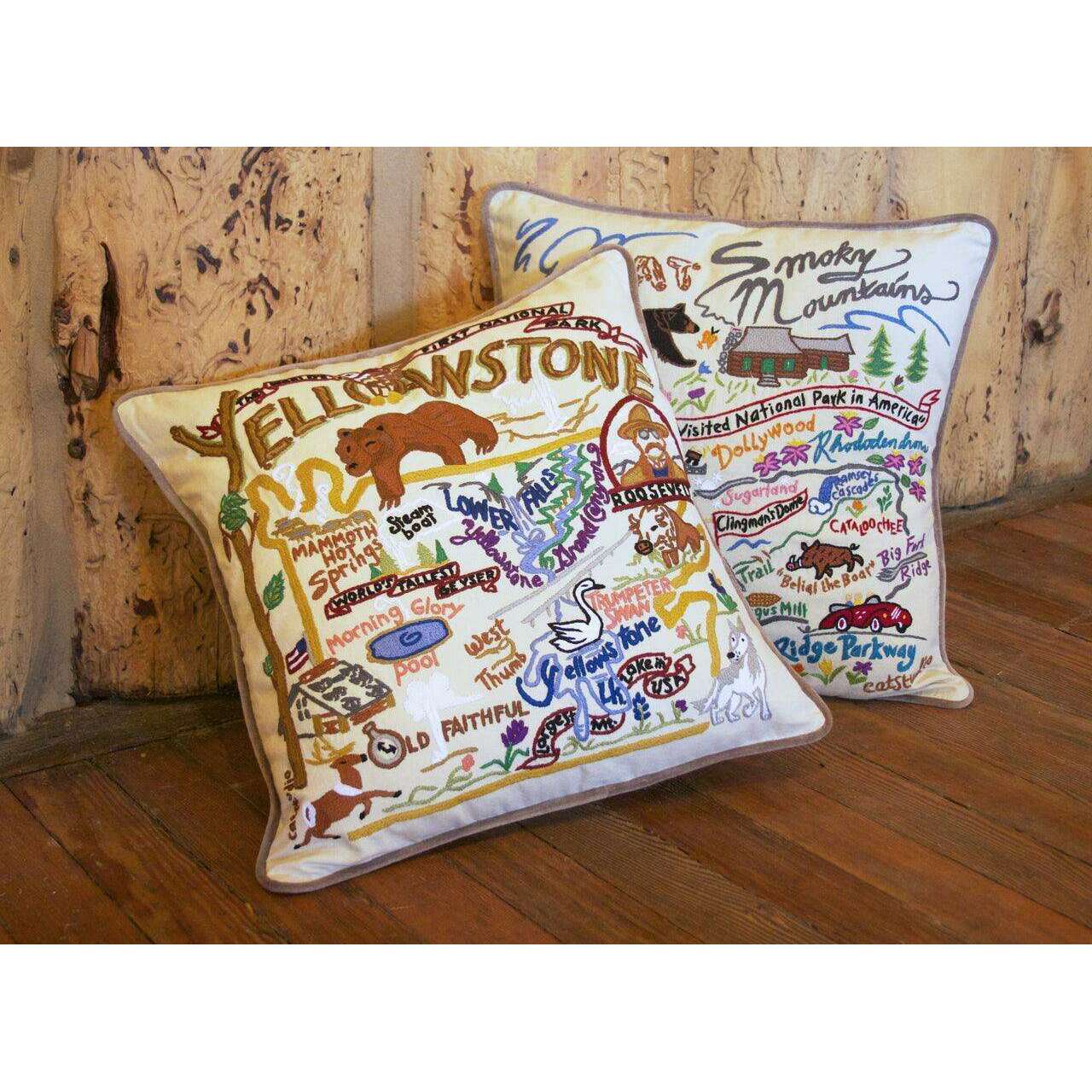 Hamptons Hand-Embroidered Pillow