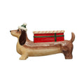 Hand-Painted Ceramic Dachshund Weiner Dog w/ Gift Planter