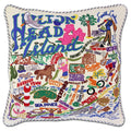 Hilton Head Hand-Embroidered Pillow