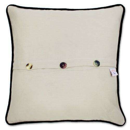 Hudson Valley Hand-Embroidered Pillow