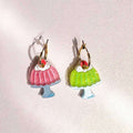 Jello Mold Acrylic Earrings PINK