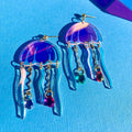 Jellyfish Acrylic Statement Earrings