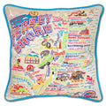 Jersey Shore Embroidered Pillow