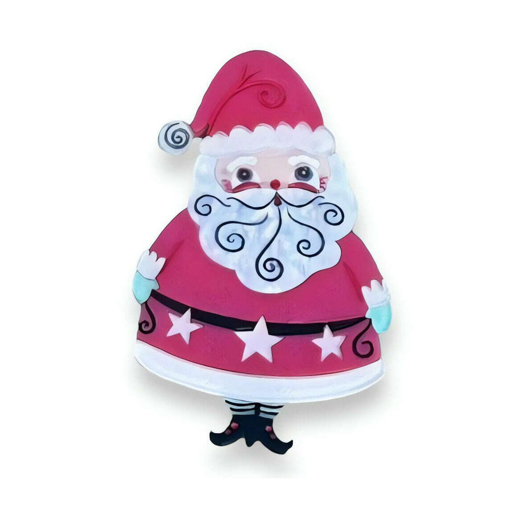 Jolly Old Elf PINK Brooch by Johanna Parker x Lipstick & Chrome