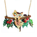 Kitty Collar on A Holly Branch Necklace by Laliblue