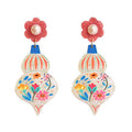 Christmas Snow Ornament Earrings by Laliblue – Retro Statement Jewelry Laliblue