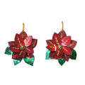 Poinsettia Earrings by Laliblue – Retro Statement Jewelry Laliblue