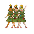 Christmas Dance Brooch by Laliblue