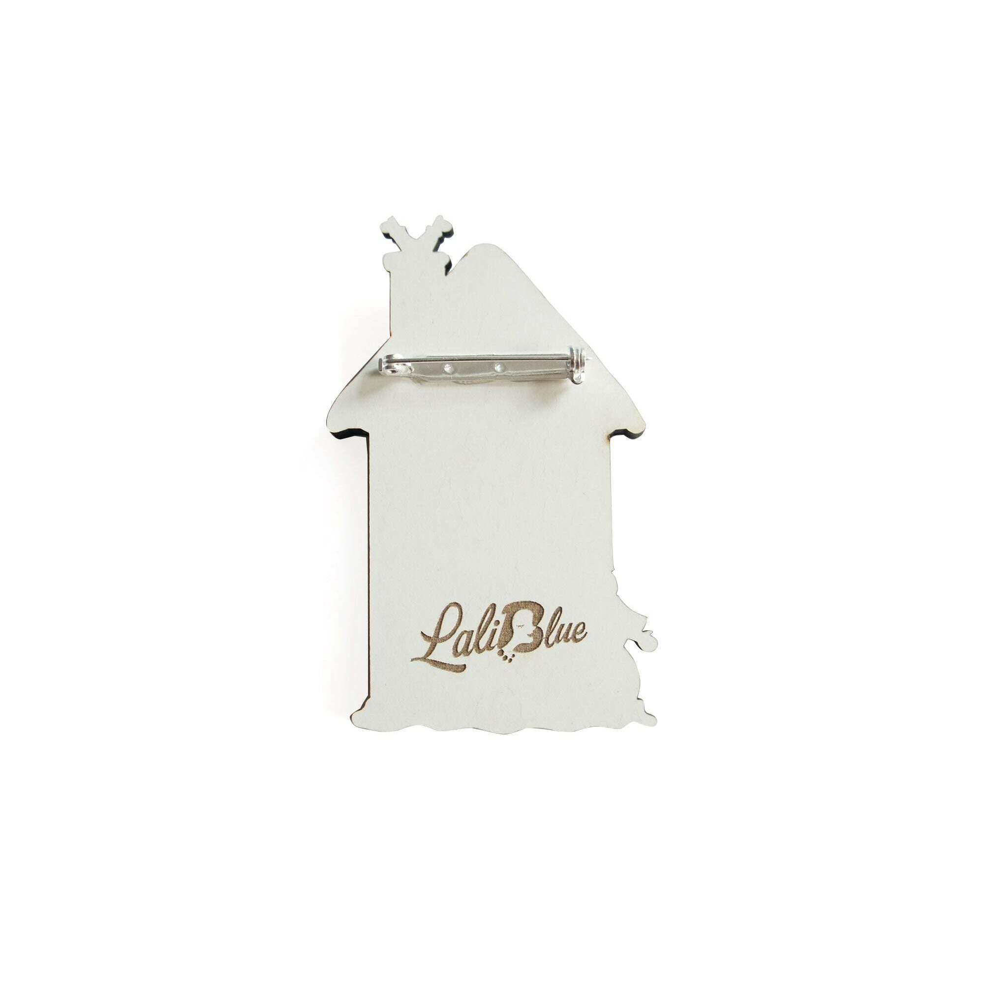Christmas House Brooch by Laliblue