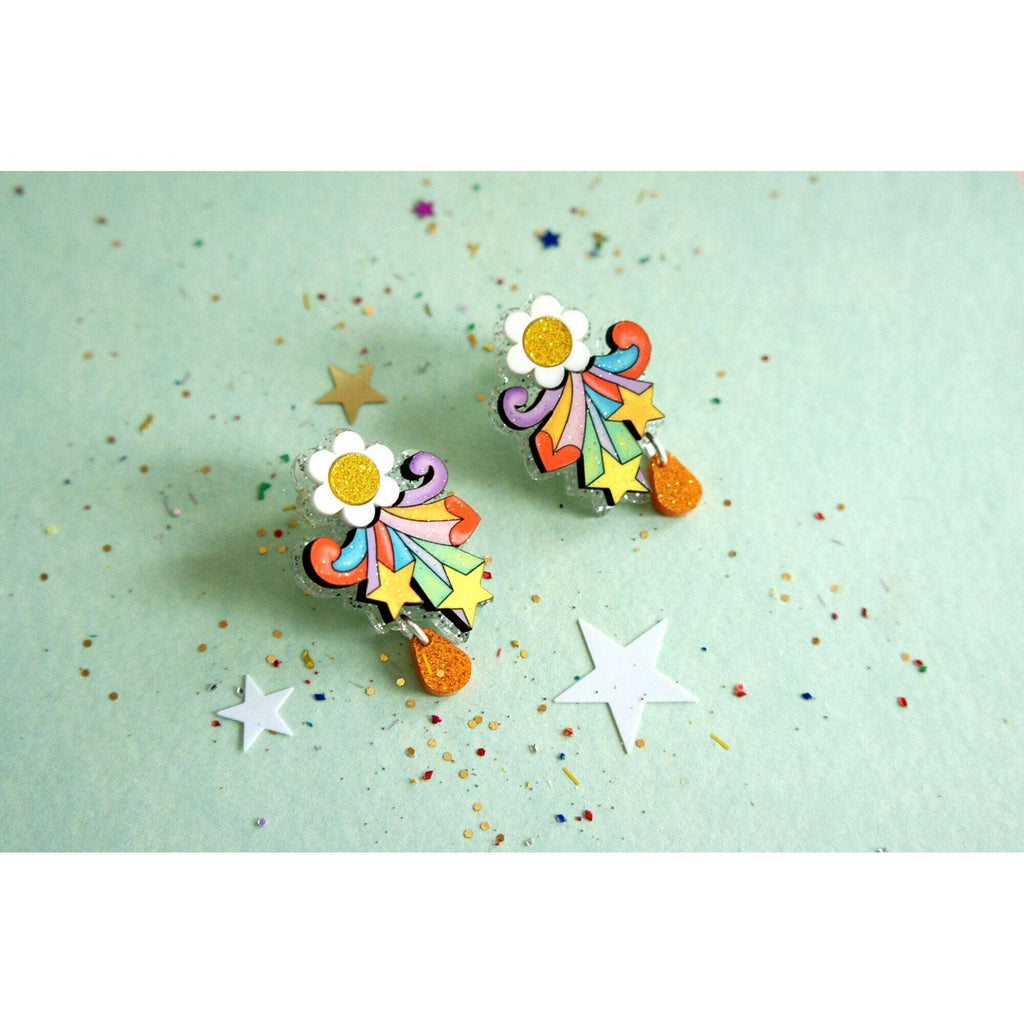 Flower Power Earrings by Laliblue