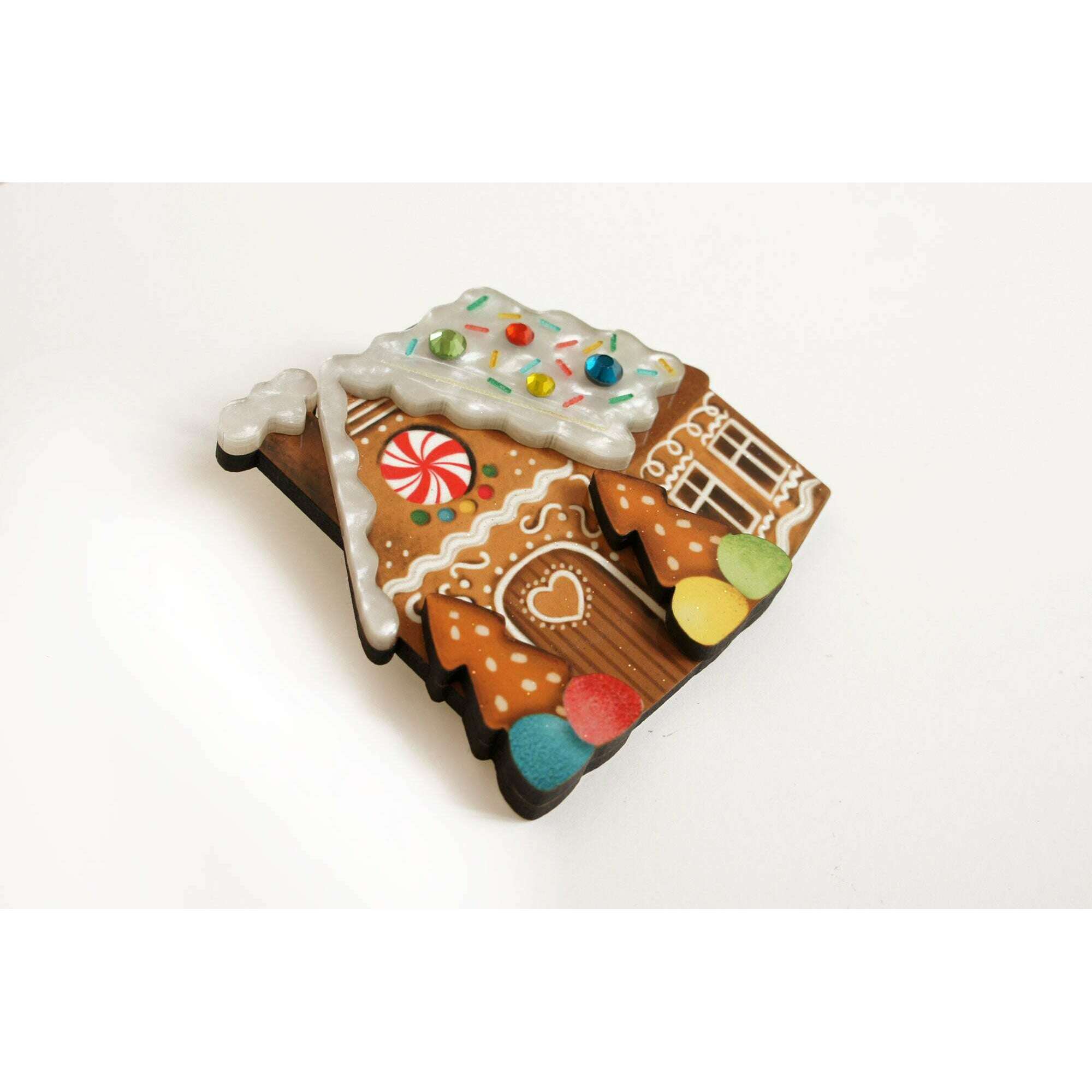Gingerbread House Brooch by Laliblue