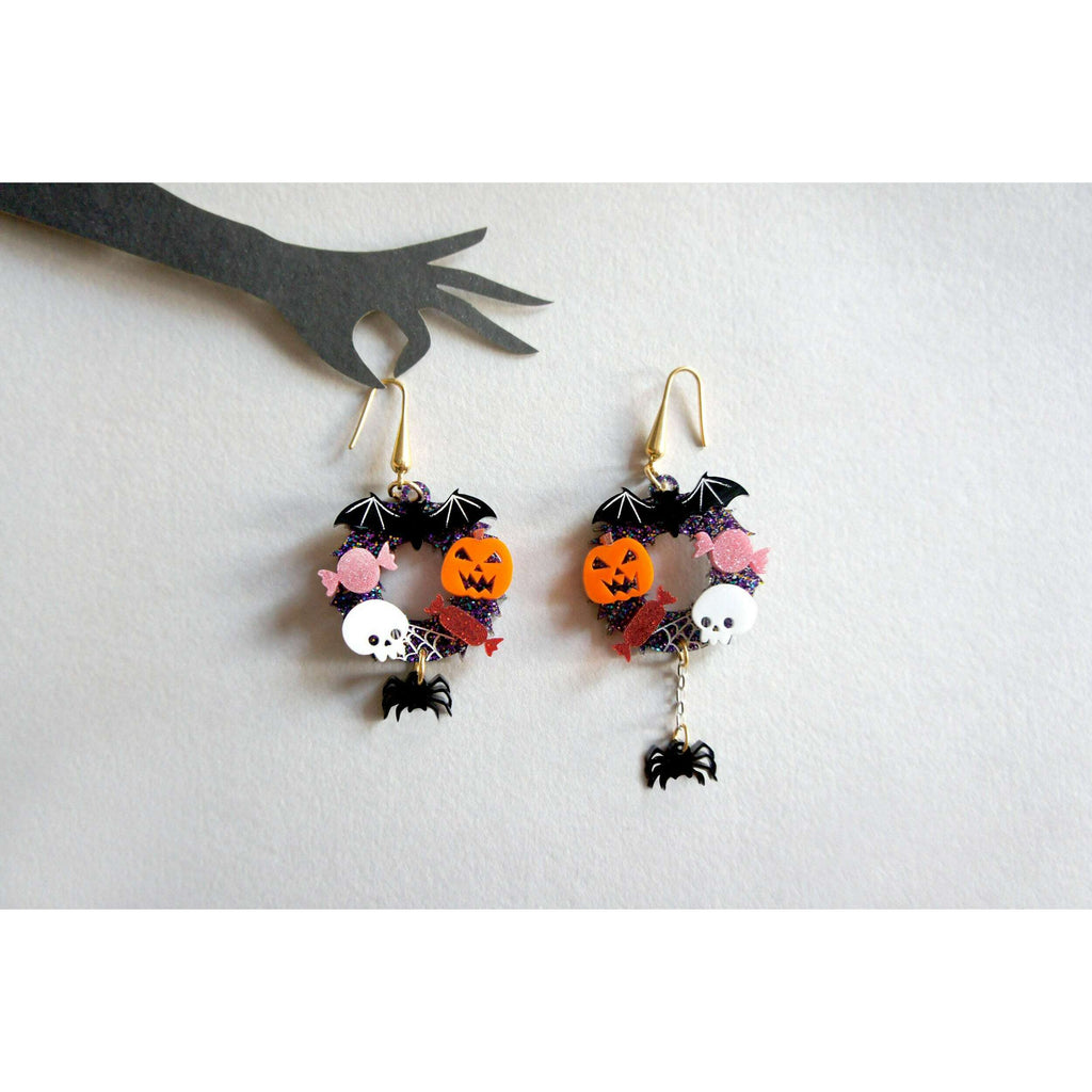 Halloween Crowns Earrings by Laliblue