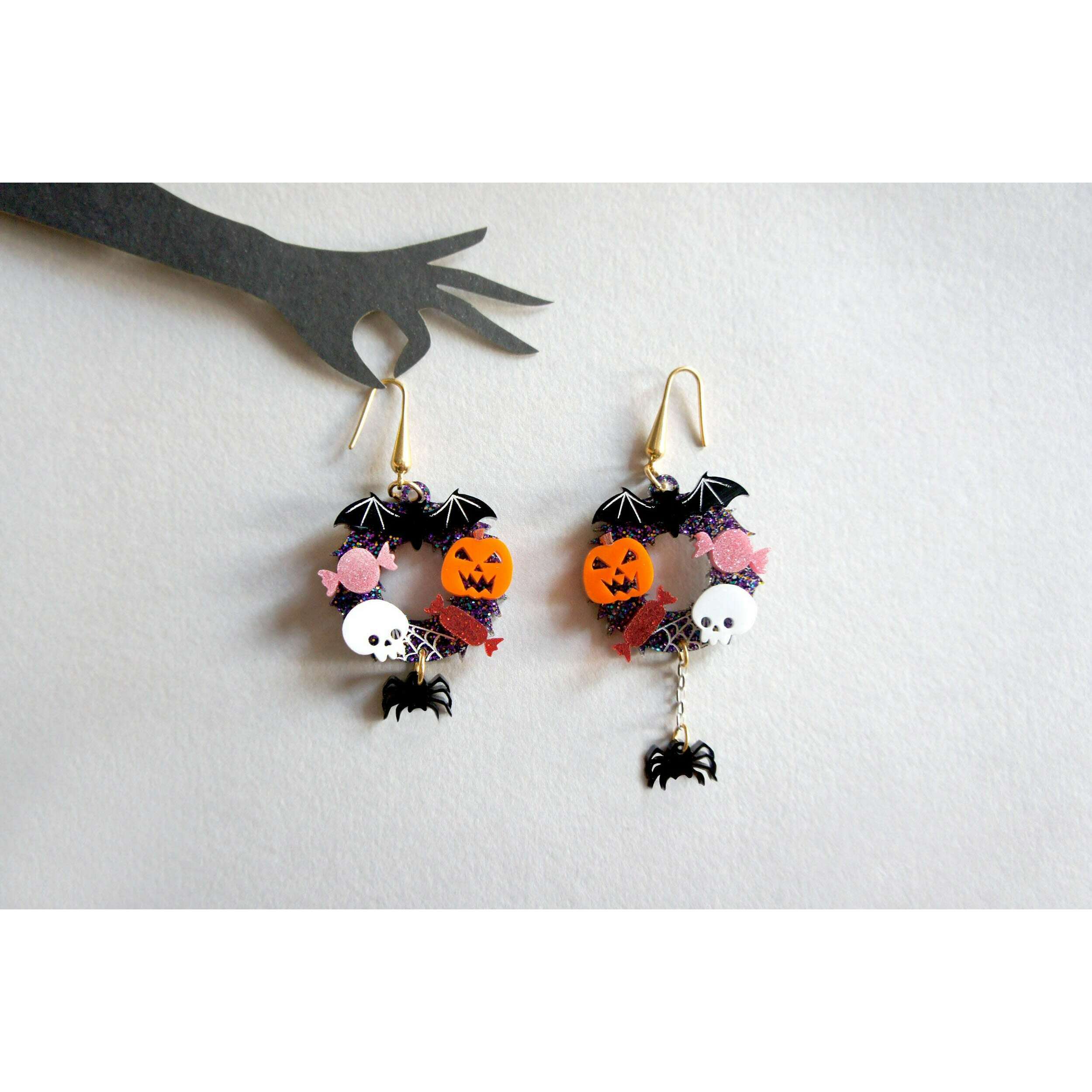 Halloween Crowns Earrings by Laliblue