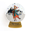 Ice Skating Snow Globe Brooch by Laliblue