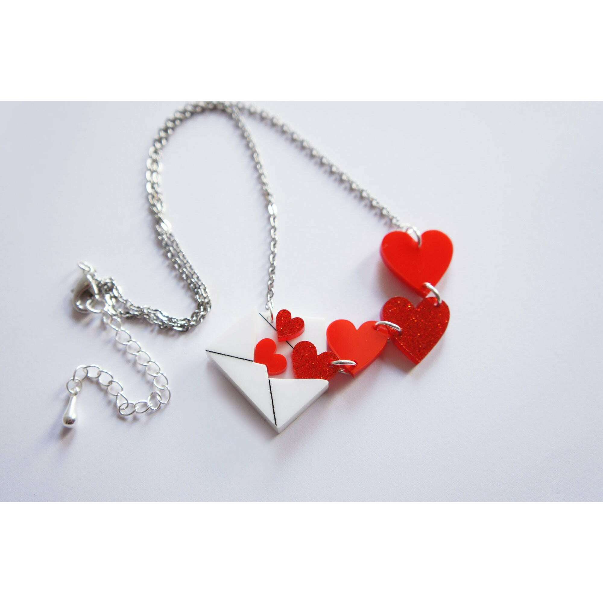 Love Letters Necklace by Laliblue - Rainbow