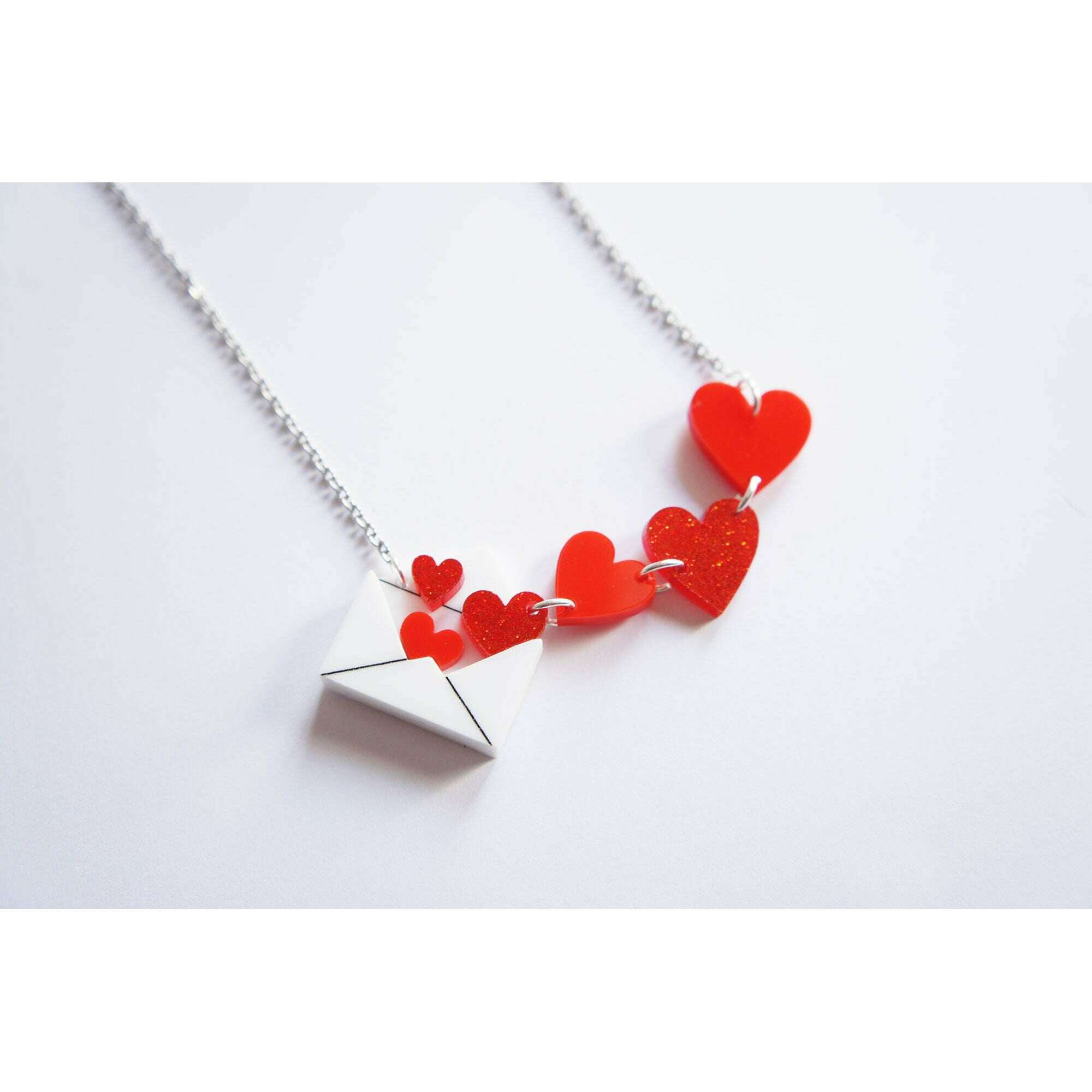 Love Letters Necklace by Laliblue - Rainbow