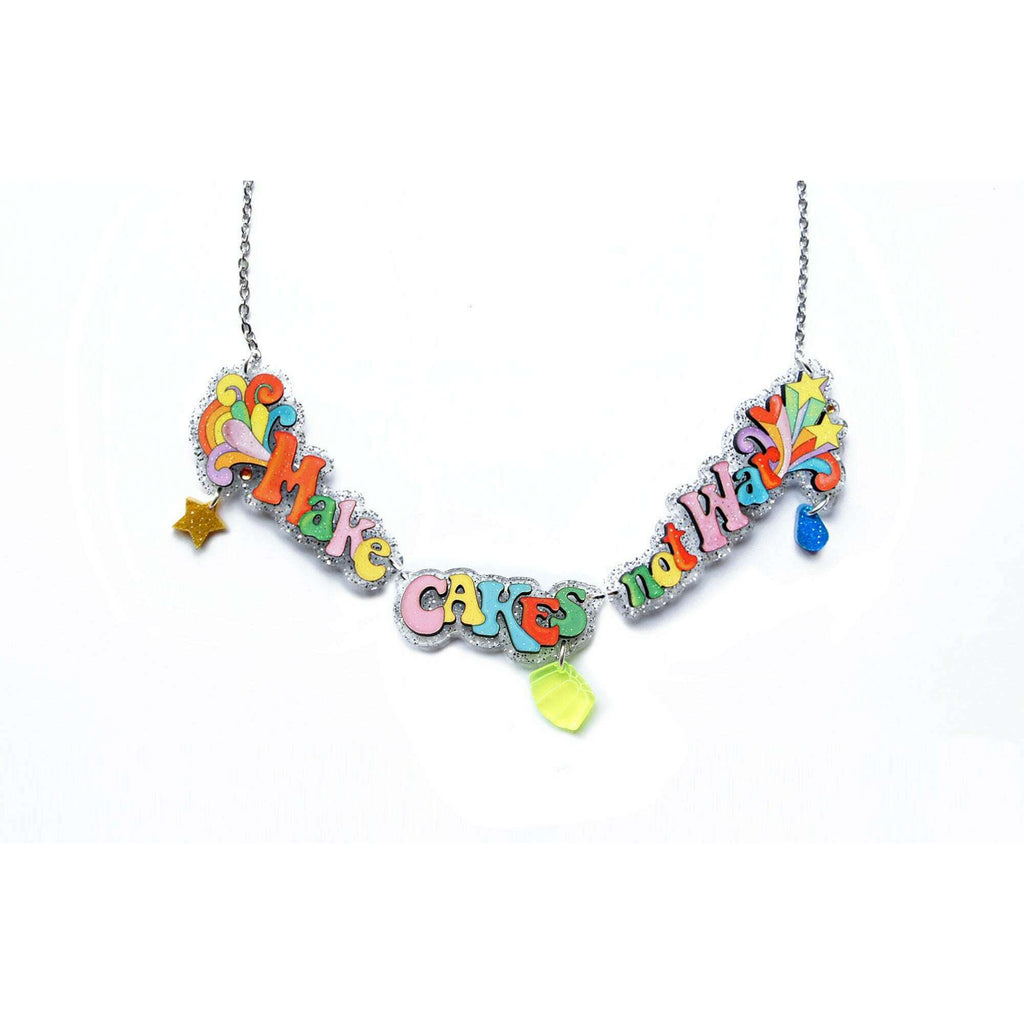 Make Art Not War Necklace by Laliblue
