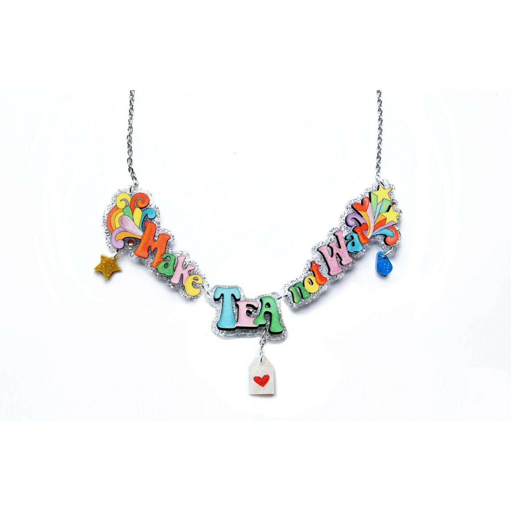 Make Art Not War Necklace by Laliblue