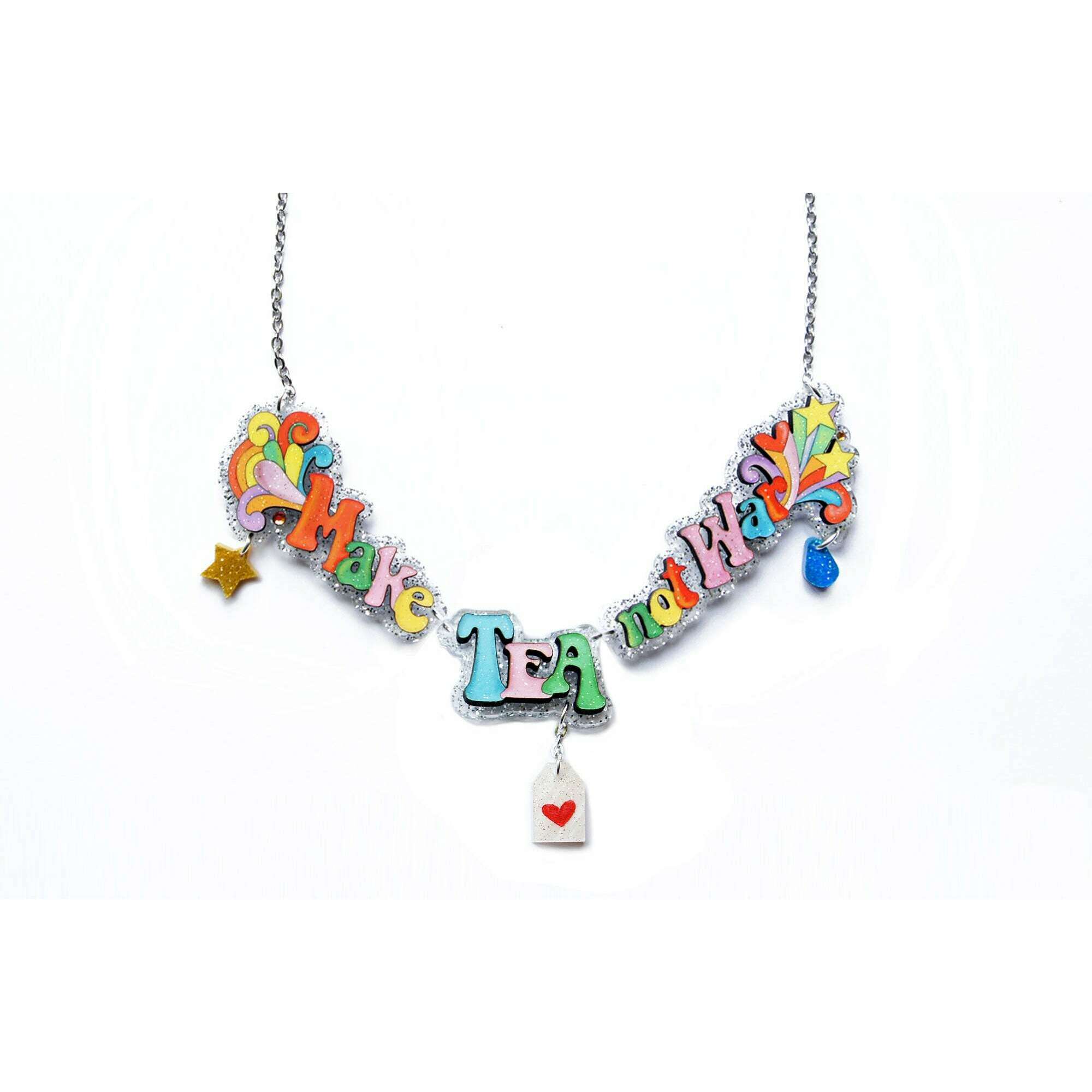 Make Art Not War Necklace by Laliblue