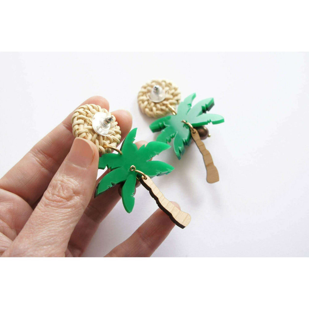 Palm Tree Earrings by Laliblue