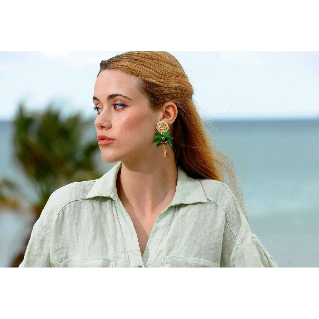 Palm Tree Earrings by Laliblue