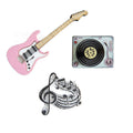 Rock and Roll Brooches Set of 3 by Laliblue