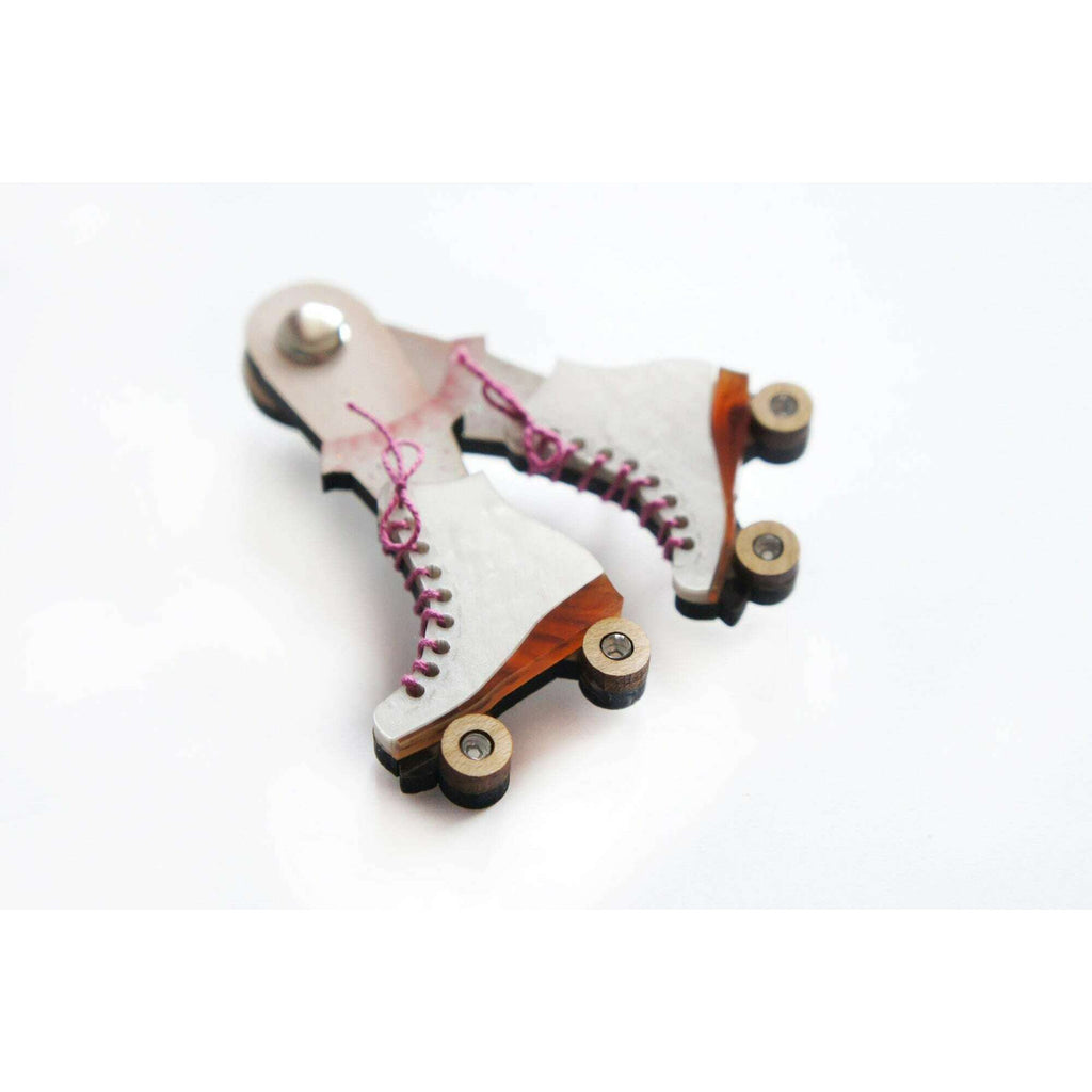 Roller Skates Brooch by Laliblue