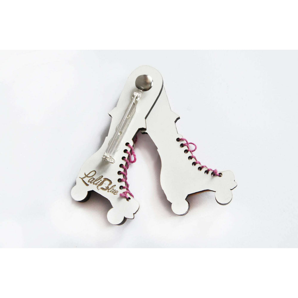 Roller Skates Brooch by Laliblue