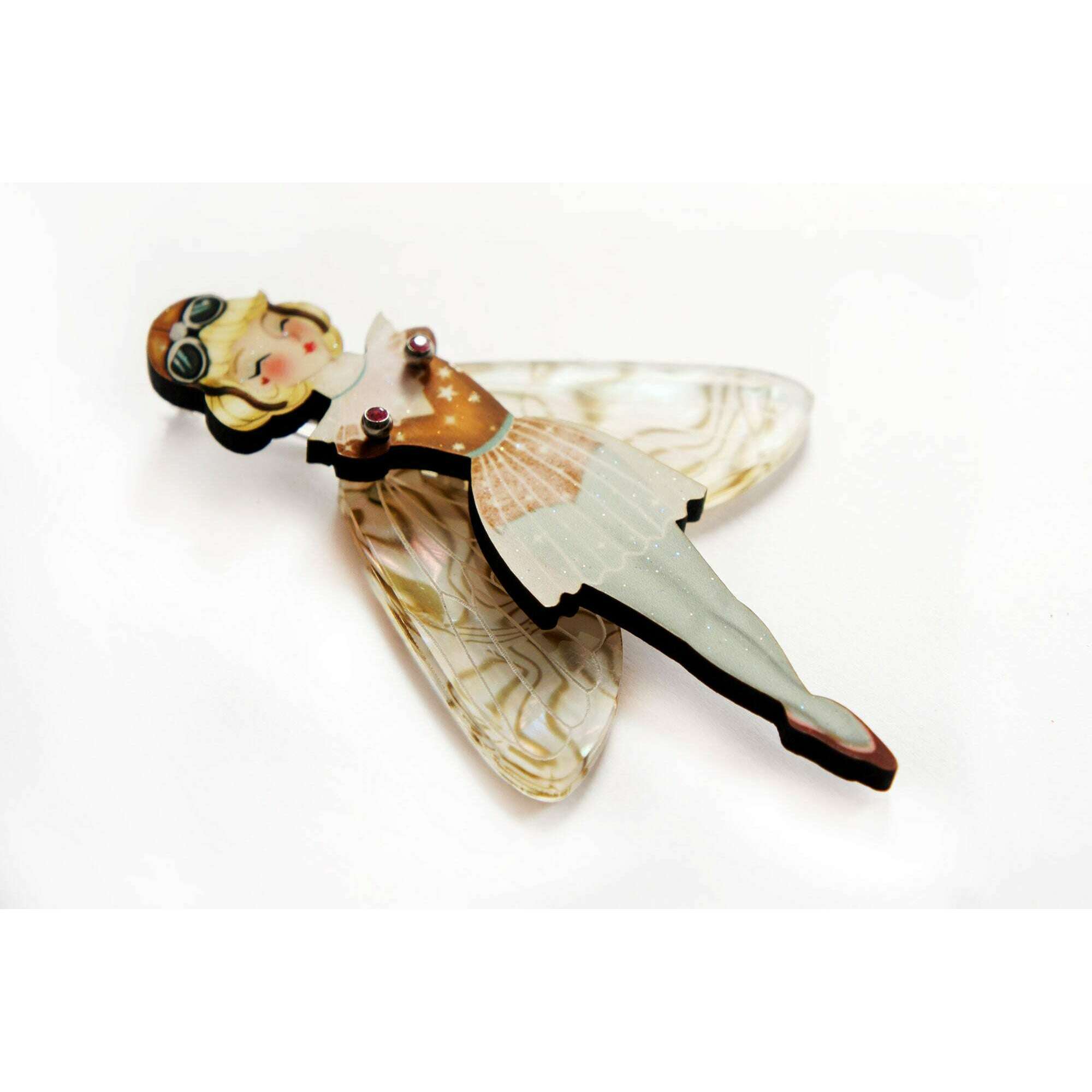 Set of 3 Butterfly Brooches by Laliblue