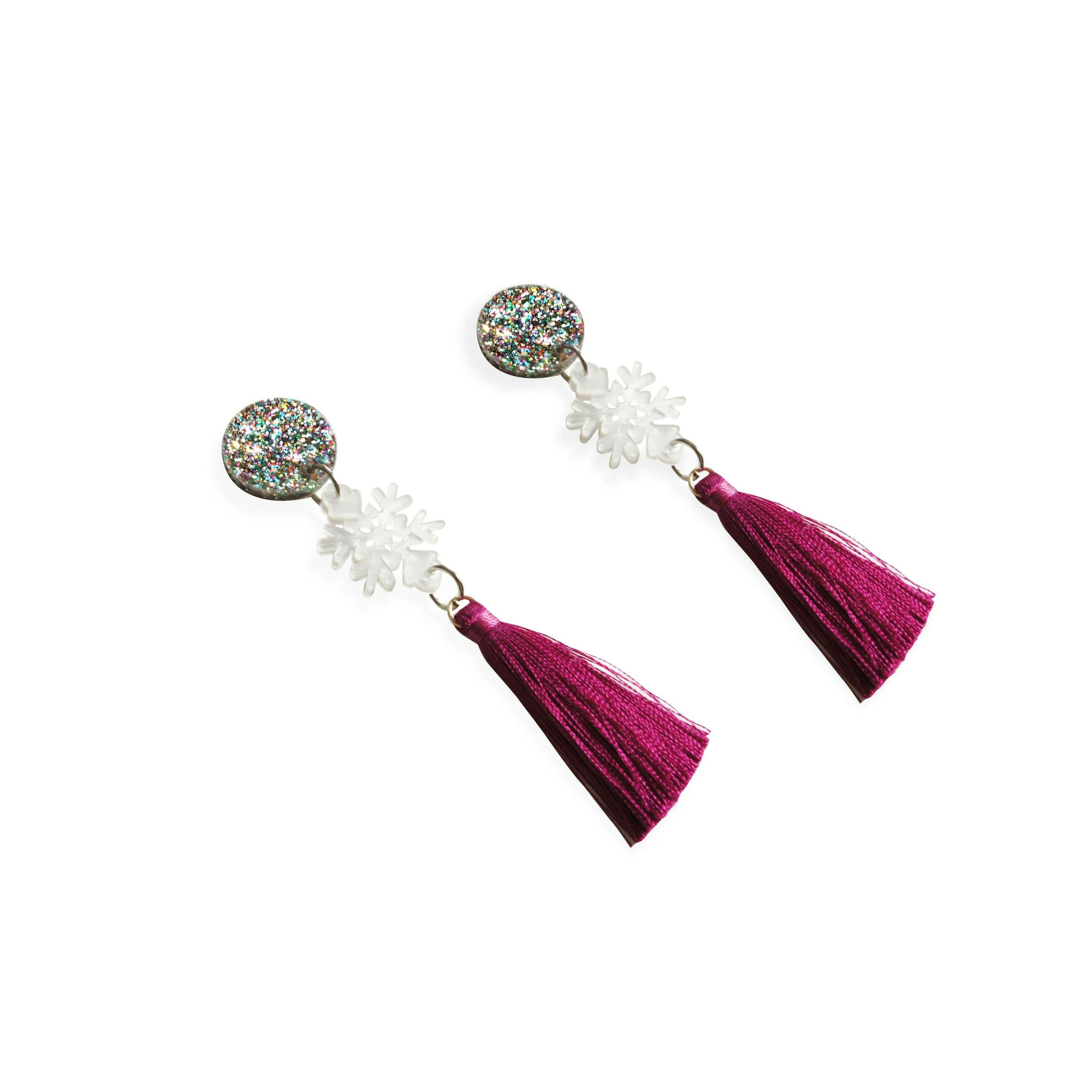 Snow Star Earrings by Laliblue