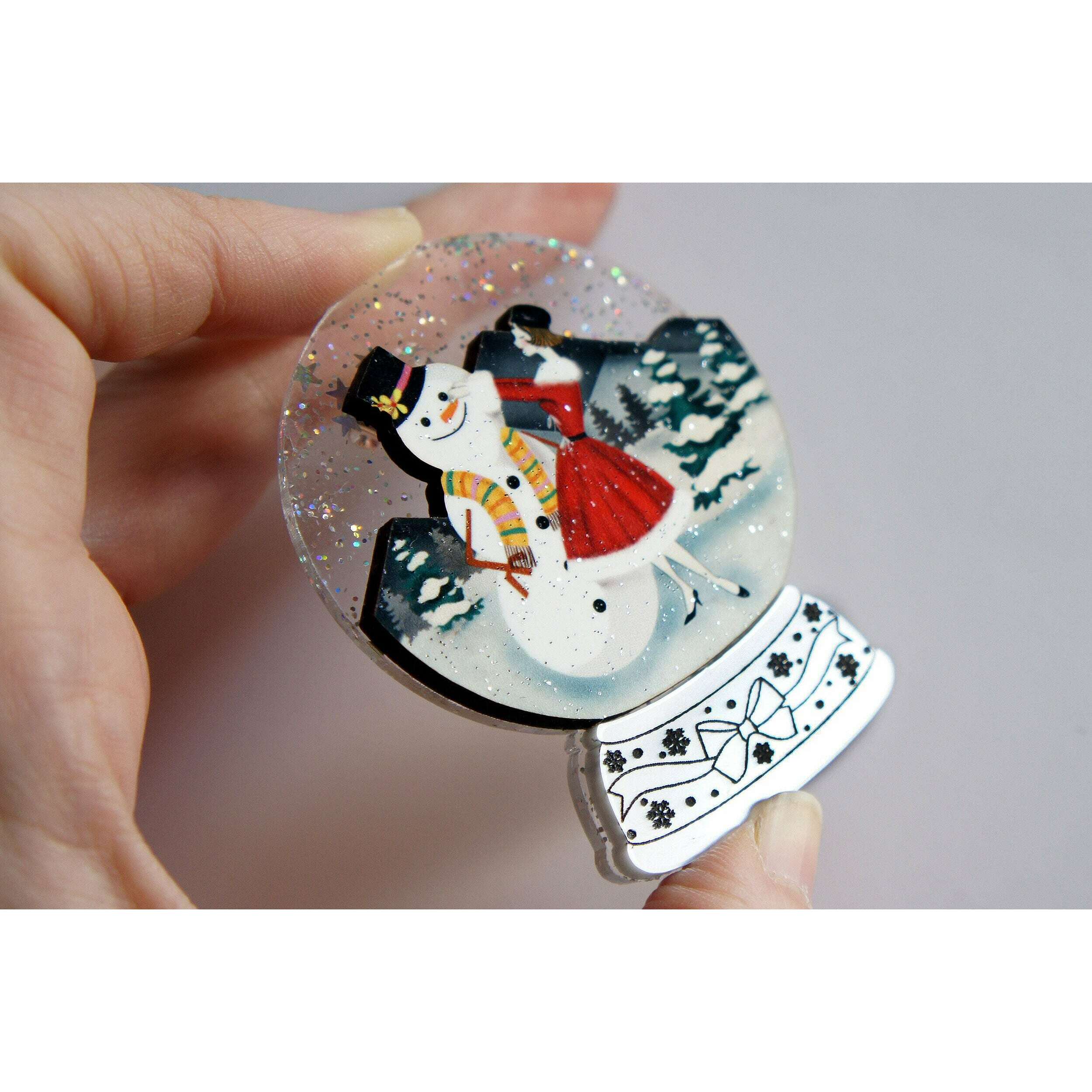 Snowy City Brooch by Laliblue
