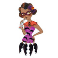 Vampire Bat Woman Brooch by Laliblue