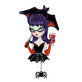 Vampiress w/ Wine Brooch by Laliblue