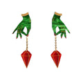 Witch Pendulum Halloween Earrings by Laliblue
