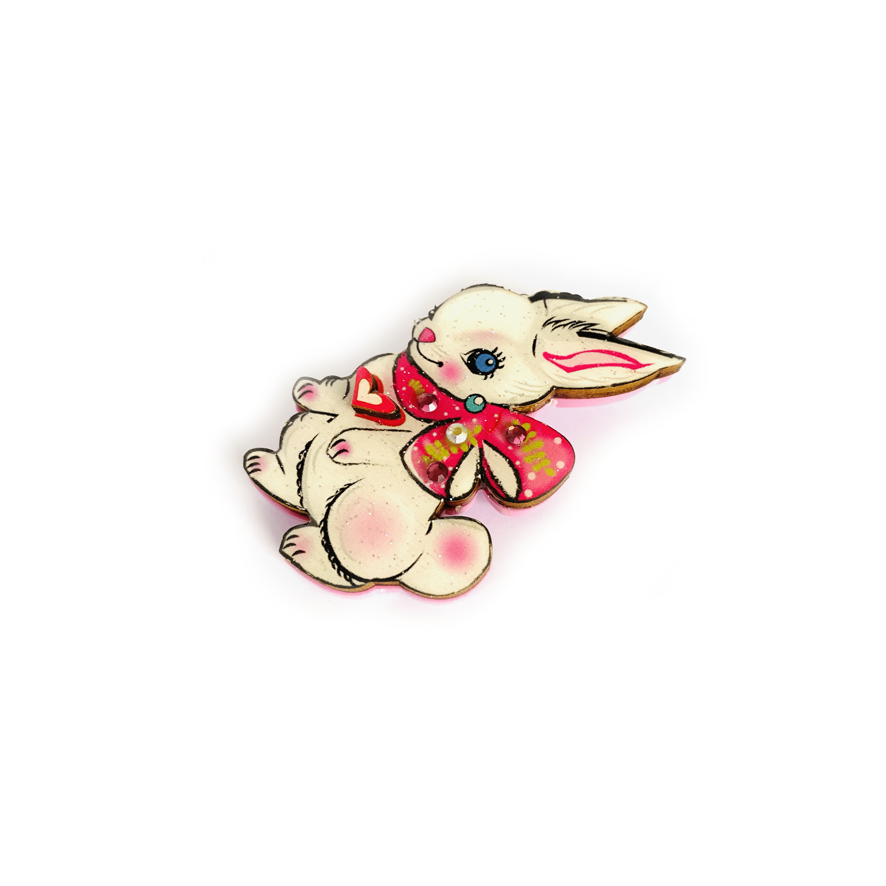 Layla the Bunny Brooch by Rosie Rose Parker