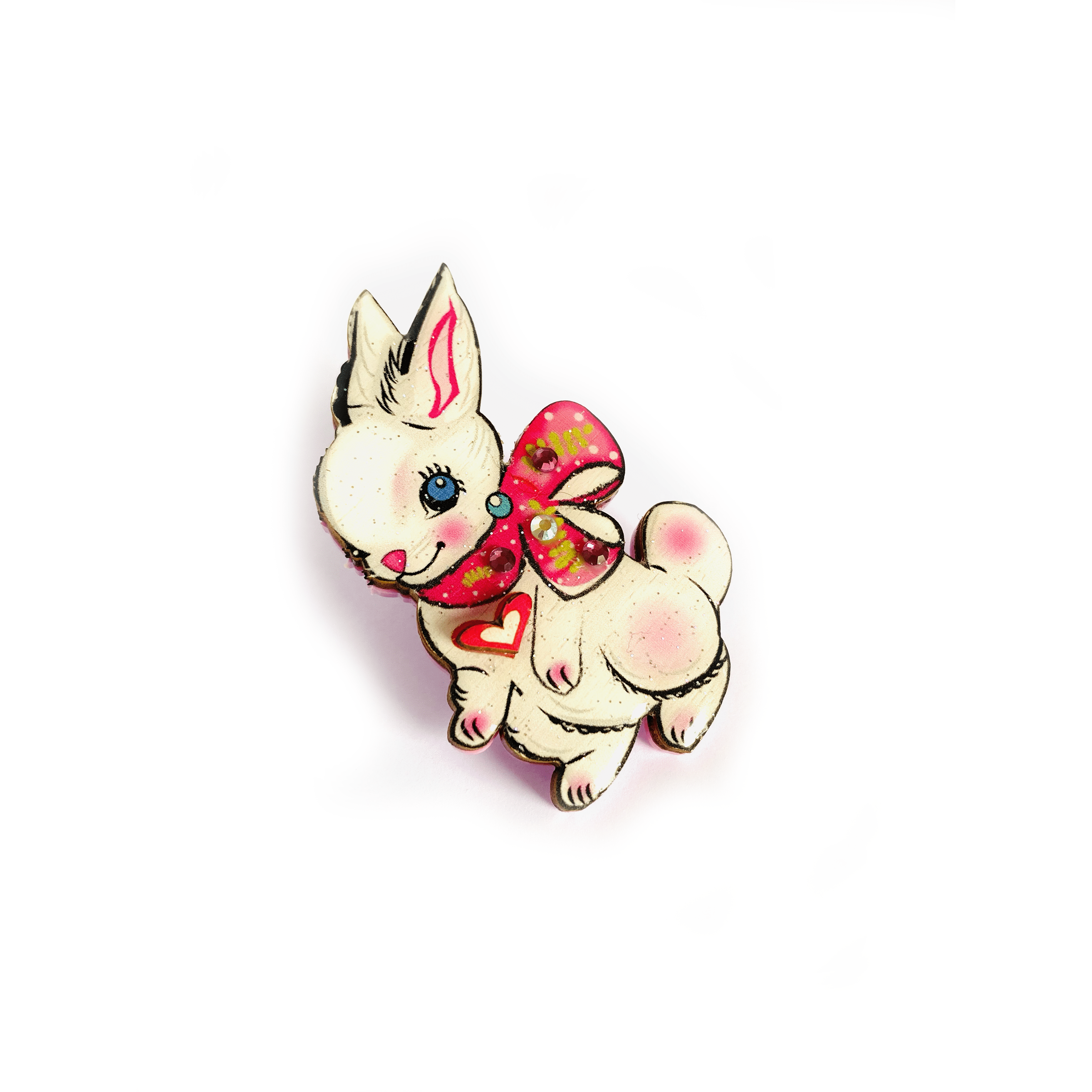 Layla the Bunny Brooch by Rosie Rose Parker
