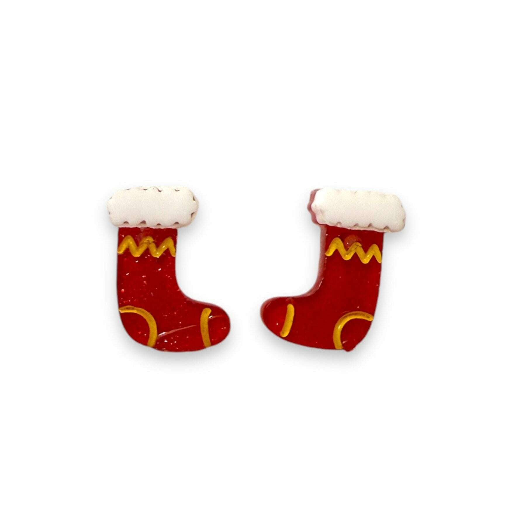 Itty-Bitty Stocking Earrings by Lipstick & Chrome