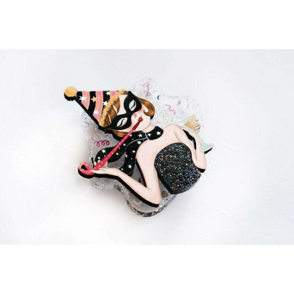 New Years Eve Party Brooch by Laliblue