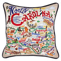 North Carolina Hand-Embroidered Pillow