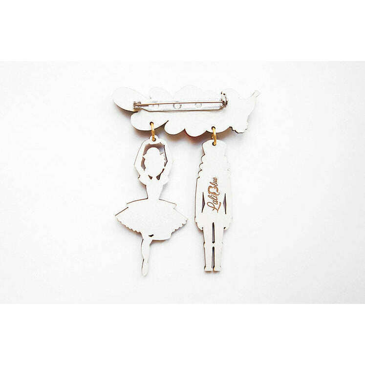 Nutcracker Couple Brooch by Laliblue