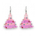 Oh Pinkmas Tree Earrings by Miss Fluff x Lipstick & Chrome