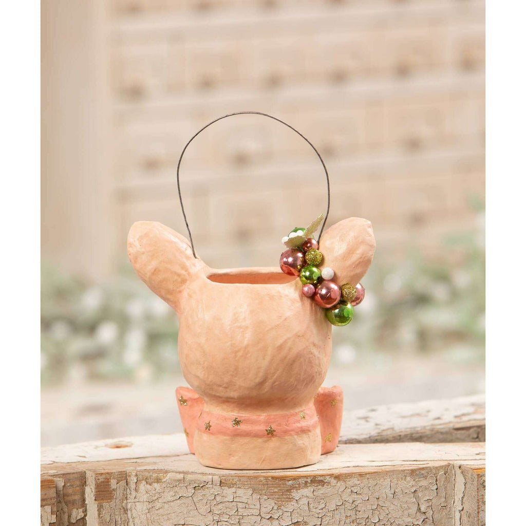 Pastel Fawnie Bucket Small by Bethany Lowe