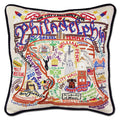 Philadelphia Hand-Embroidered Pillow