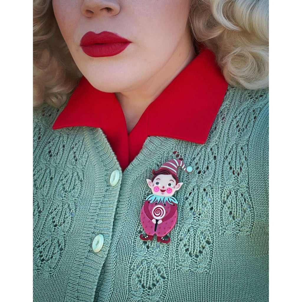 PINK North Pole Apprentice Brooch by Johanna Parker x Lipstick & Chrome