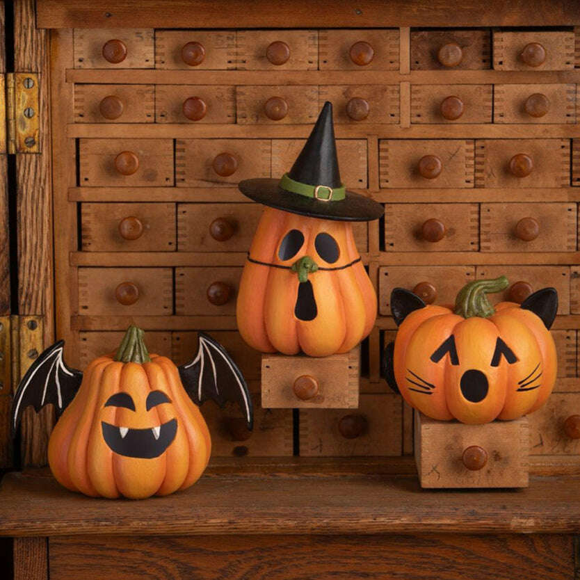 Pumpkin Witch Luminary by Bethany Lowe Designs