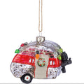 Retro Canned Ham Shasta Camper Blown Glass Ornament