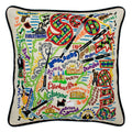 Scotland Hand-Embroidered Pillow
